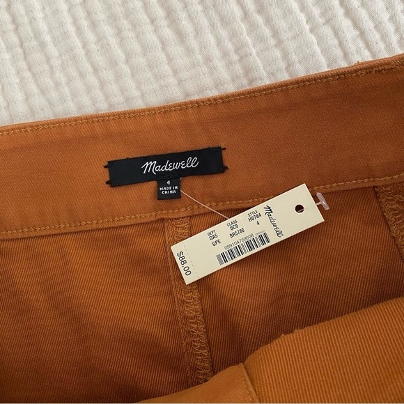 Madewell Button Front Brown Mini Skirt - Picture 3 of 4
